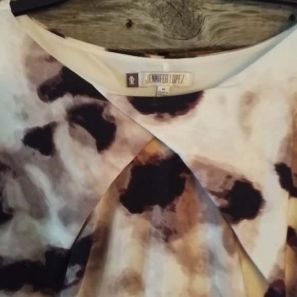 Jennifer Lopez Leopard Ruched Dress worn once - Picture 3 of 3